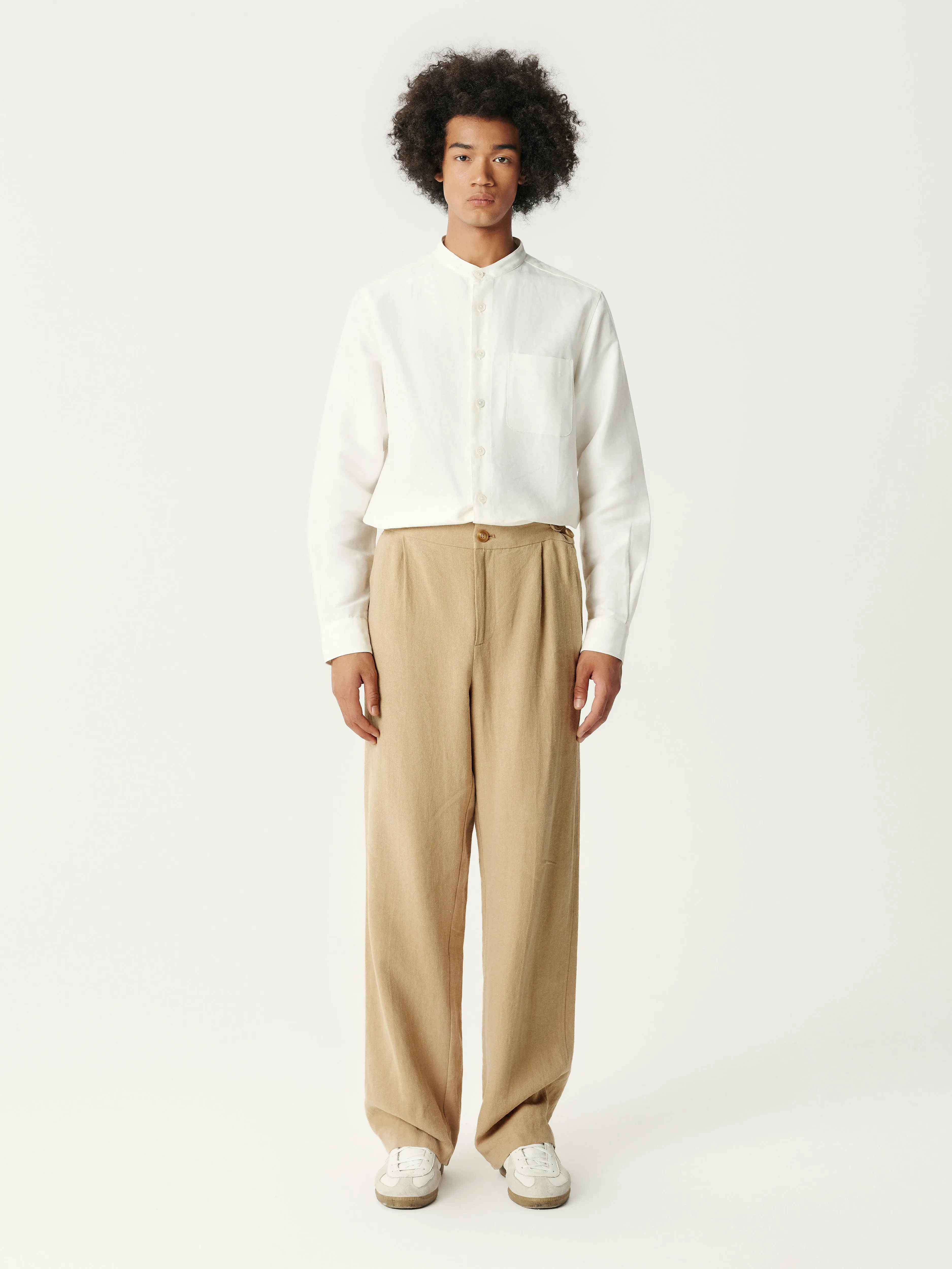 Khaki Linen Pants