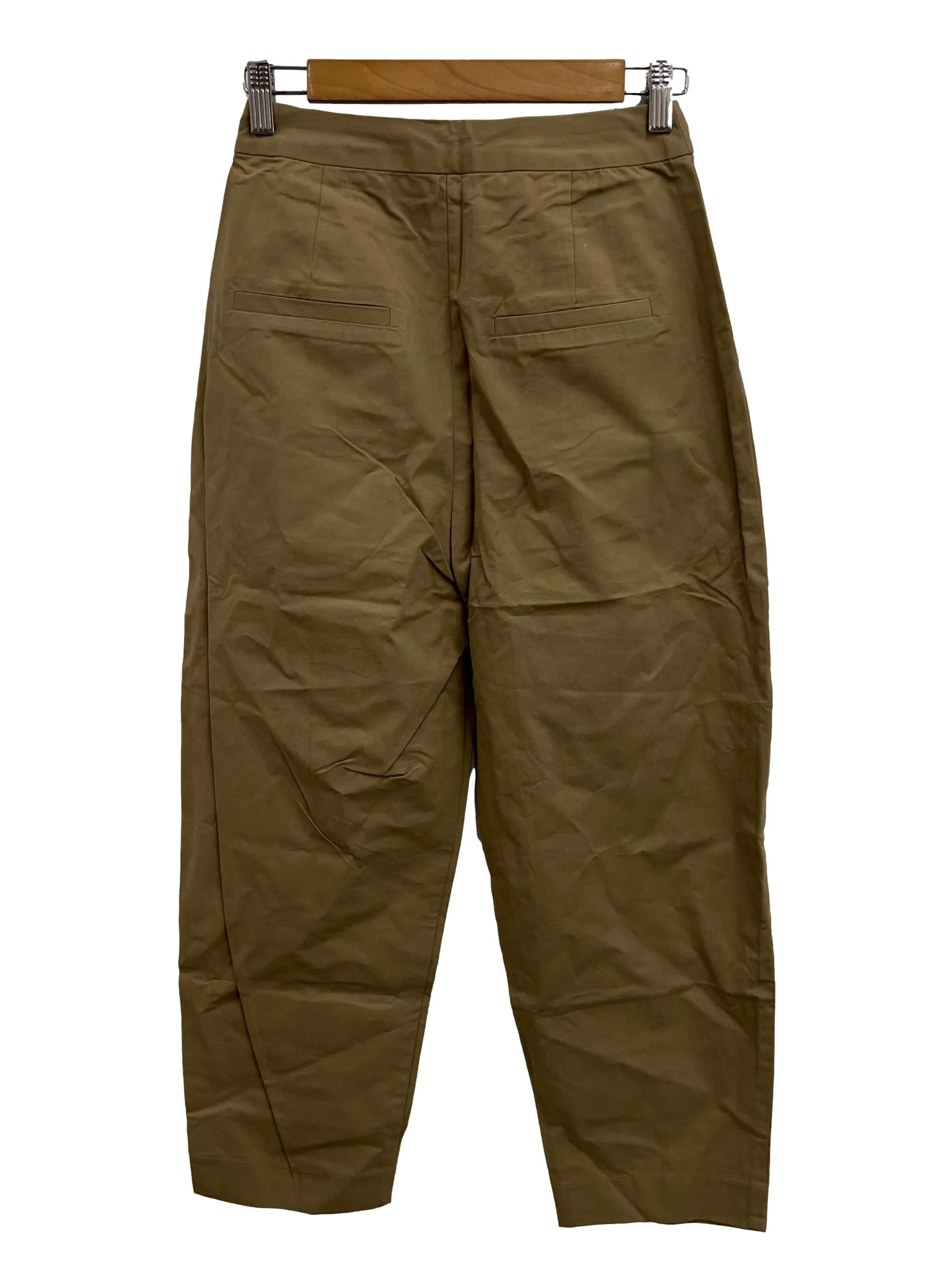 Khaki Middle Stripe Puffy Trousers LB