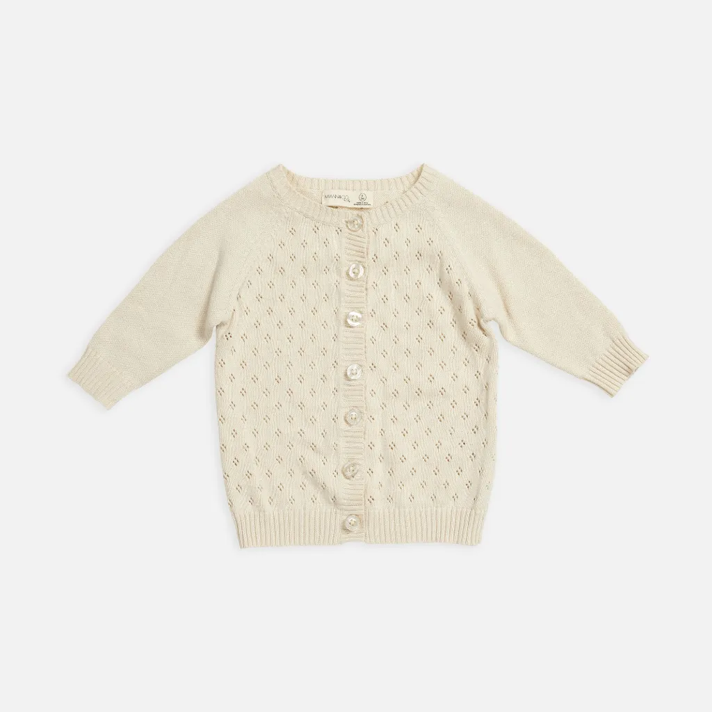 Knit Cardigan - Eggnog