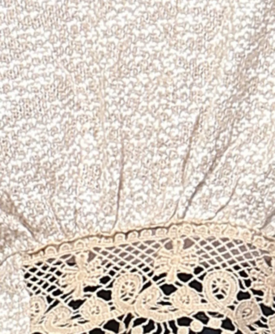 Lace Cardigans Crochet and Knit Taupe