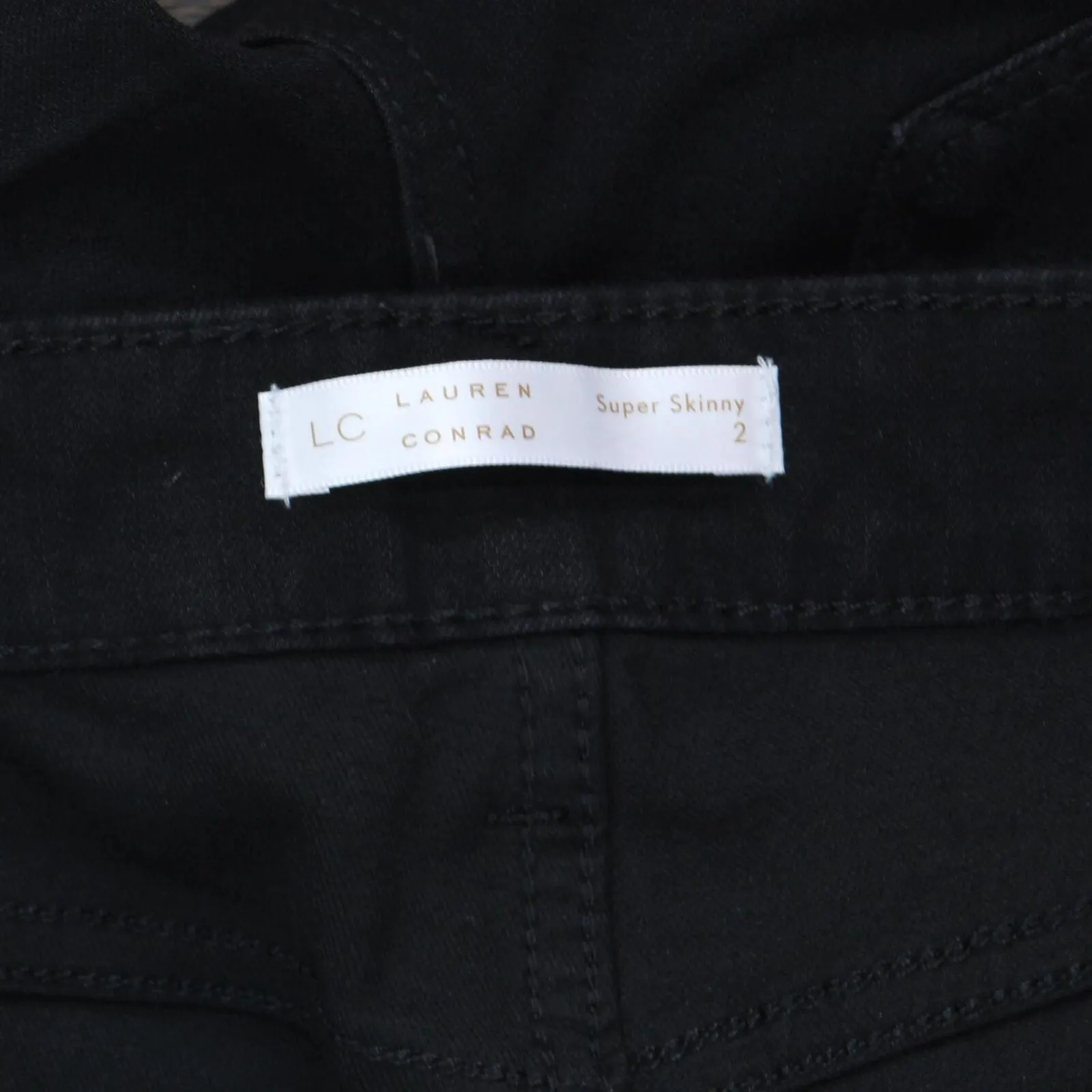 Lc Lauren Conrad Women's Feel Good Midrise Super Skinny Jeans Oxford Black 2