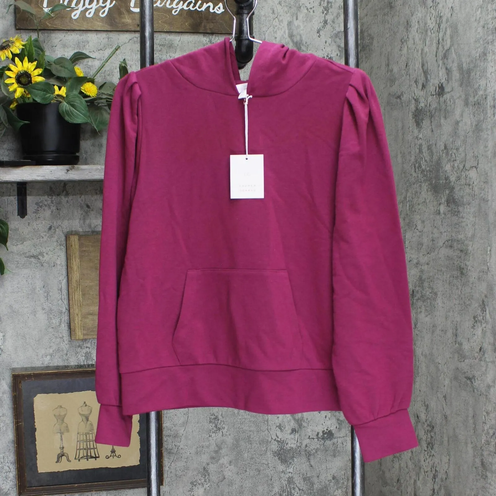 Lc Lauren Conrad Women's Pleated French Terry Hoodie WL23K019RS1