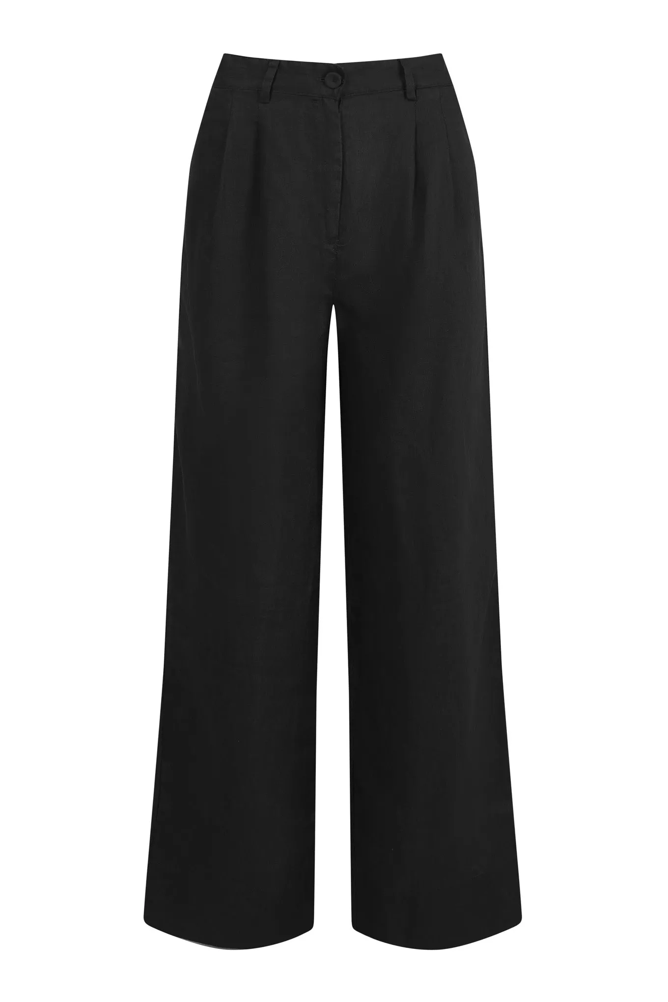 Lion Organic Linen Trousers | Black