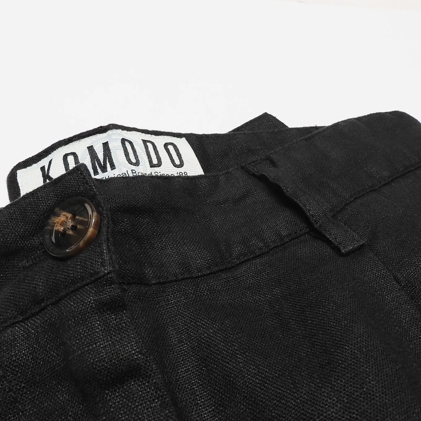 Lion Organic Linen Trousers | Black