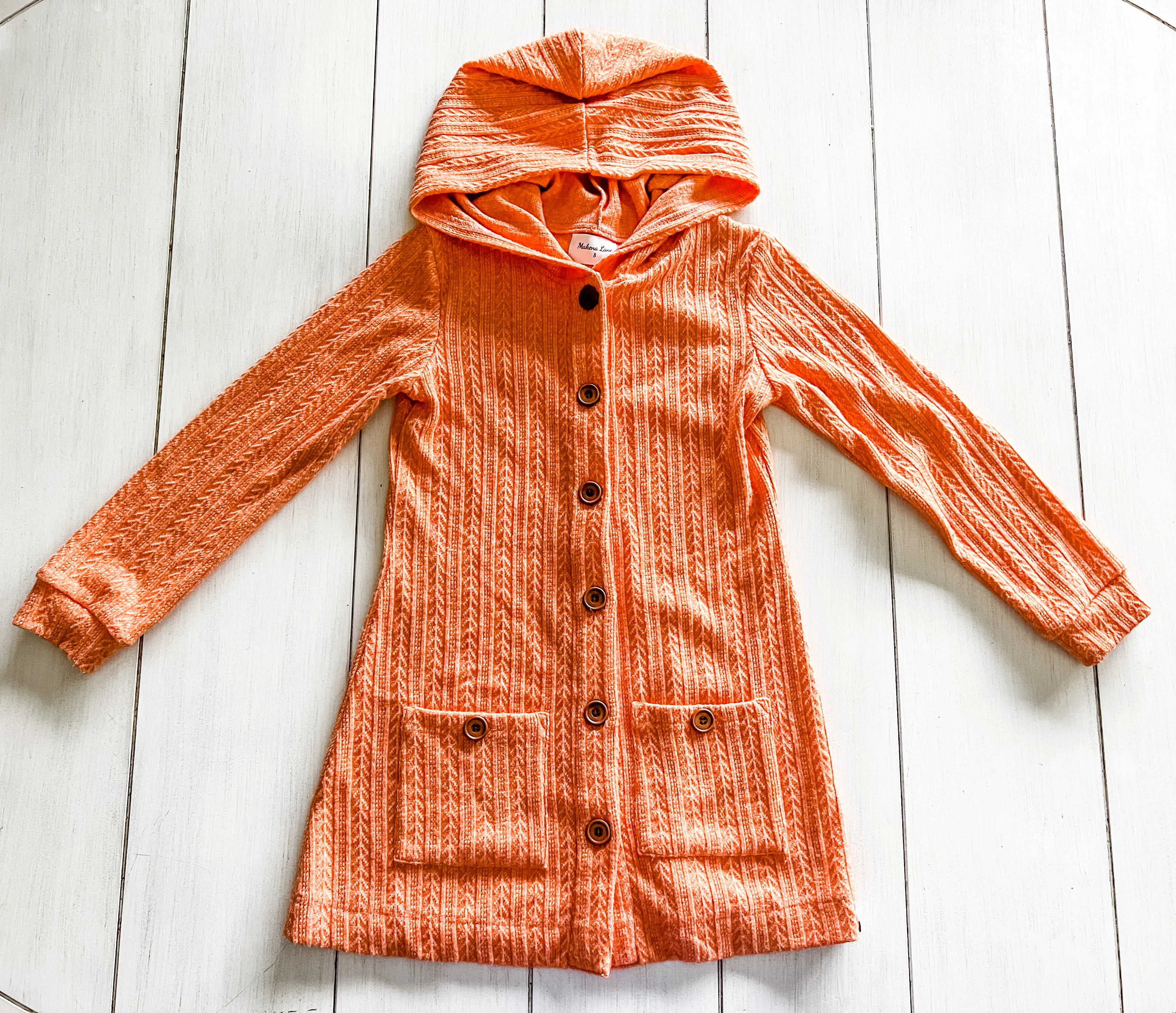 Long Hooded Cardigans Girls & Women (green,mustard, pumpkin, red)