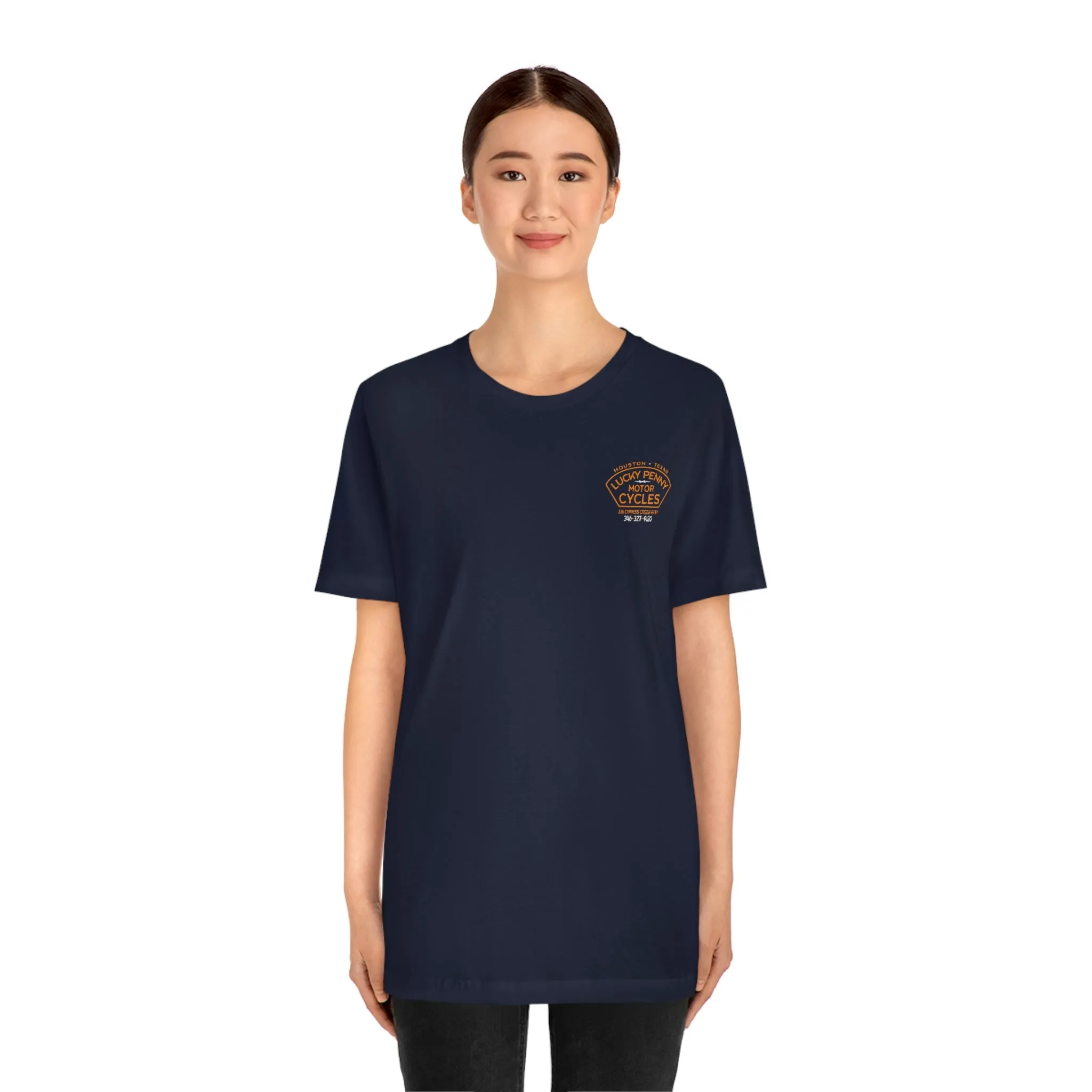 Lucky Penny Cycles Houston Shield Teams T-Shirt