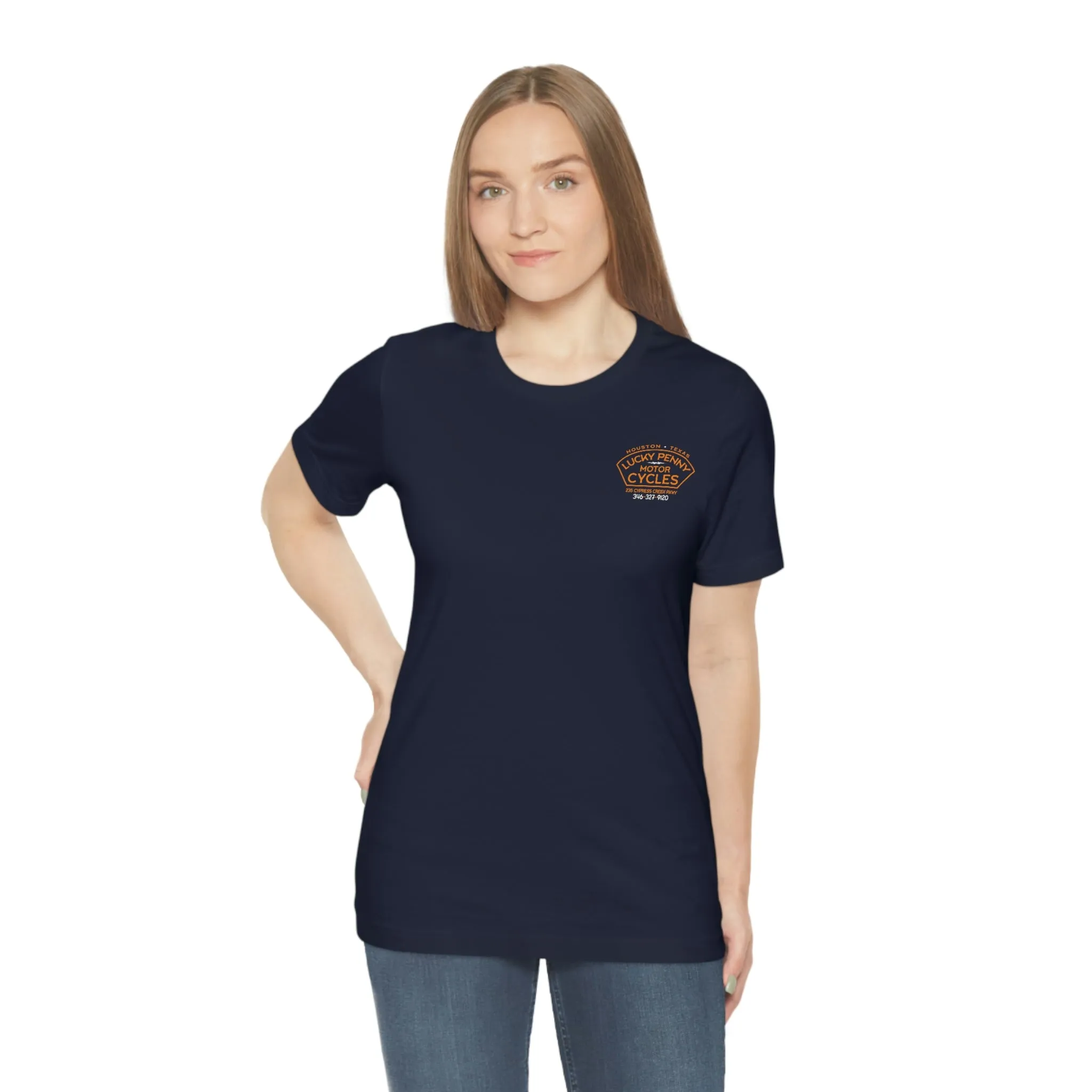 Lucky Penny Cycles Houston Shield Teams T-Shirt
