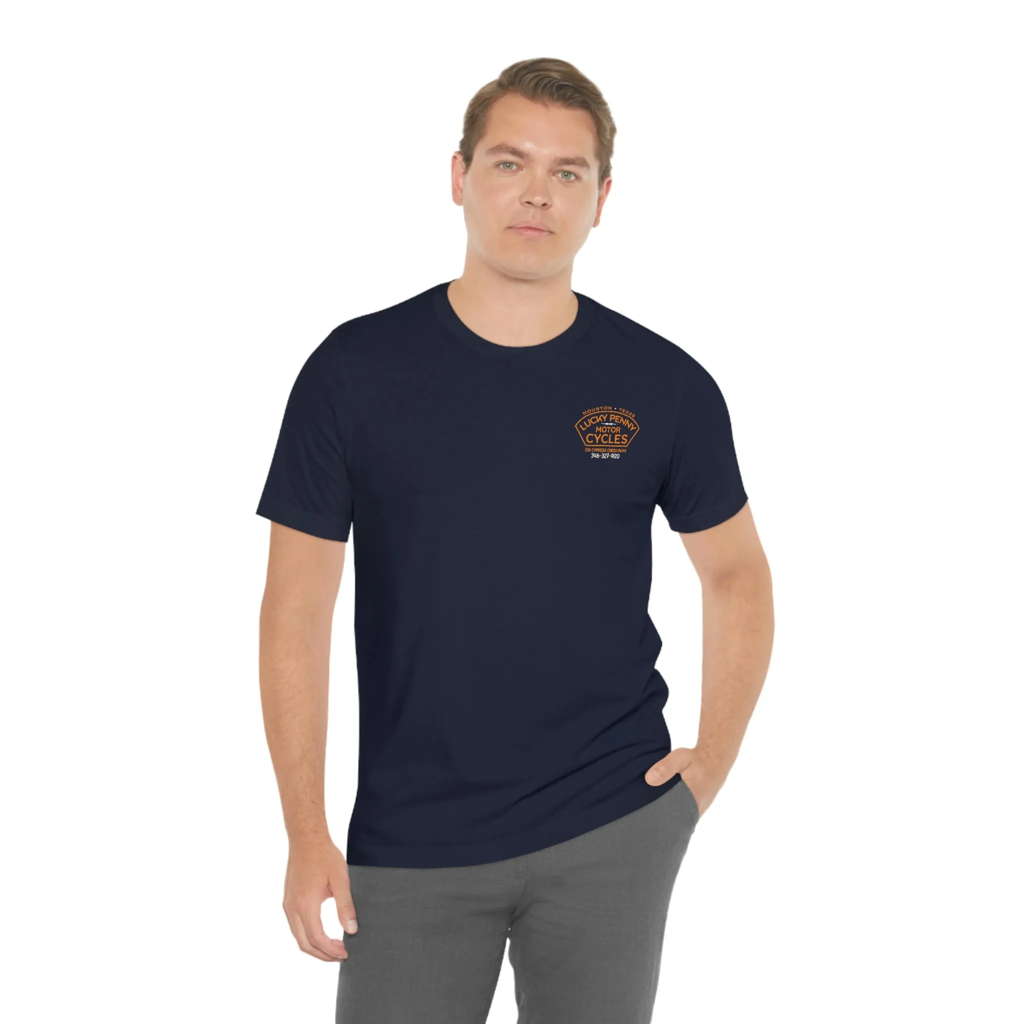 Lucky Penny Cycles Houston Shield Teams T-Shirt
