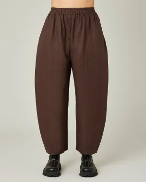 Mabel Chocolate Linen Trousers