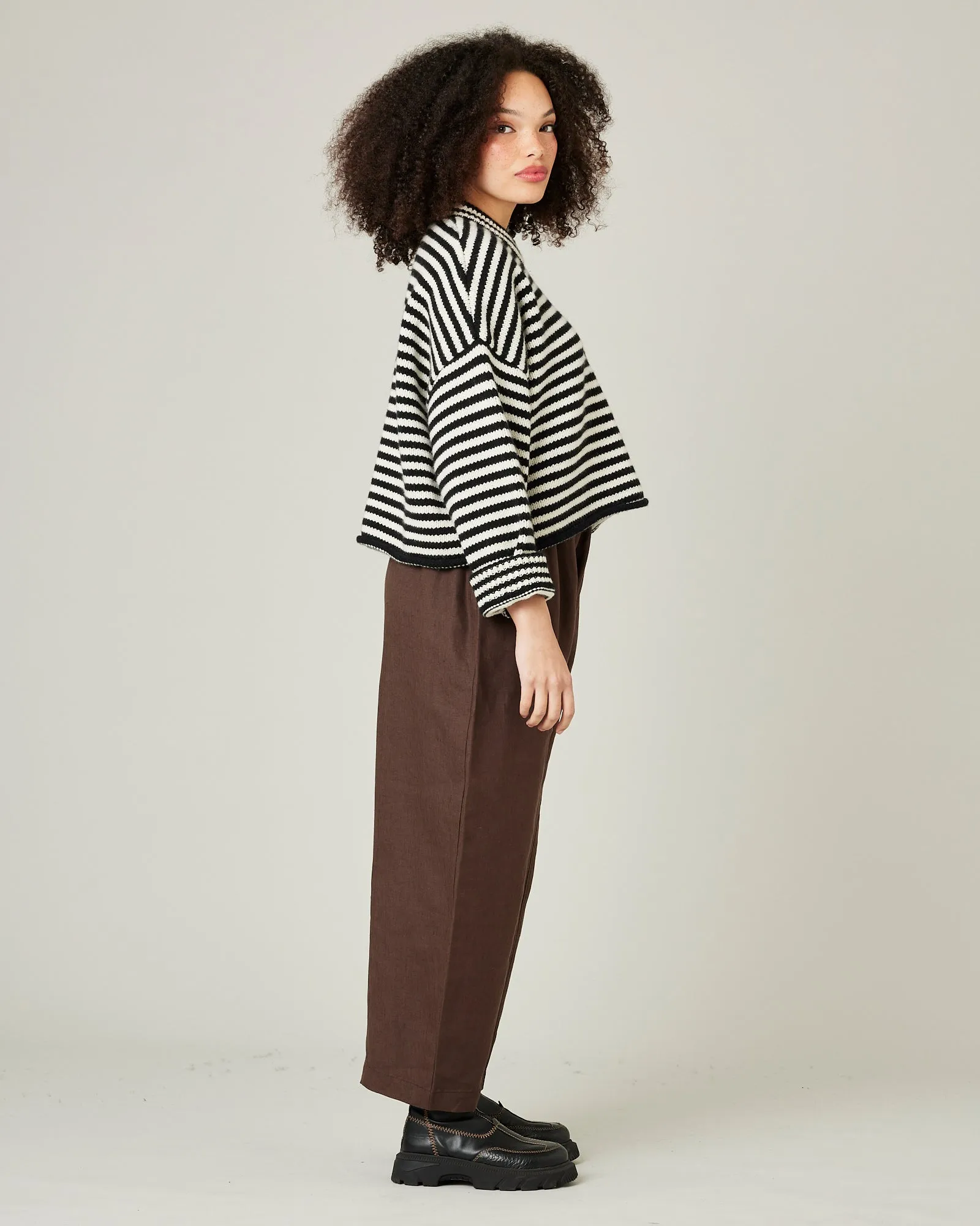 Mabel Chocolate Linen Trousers