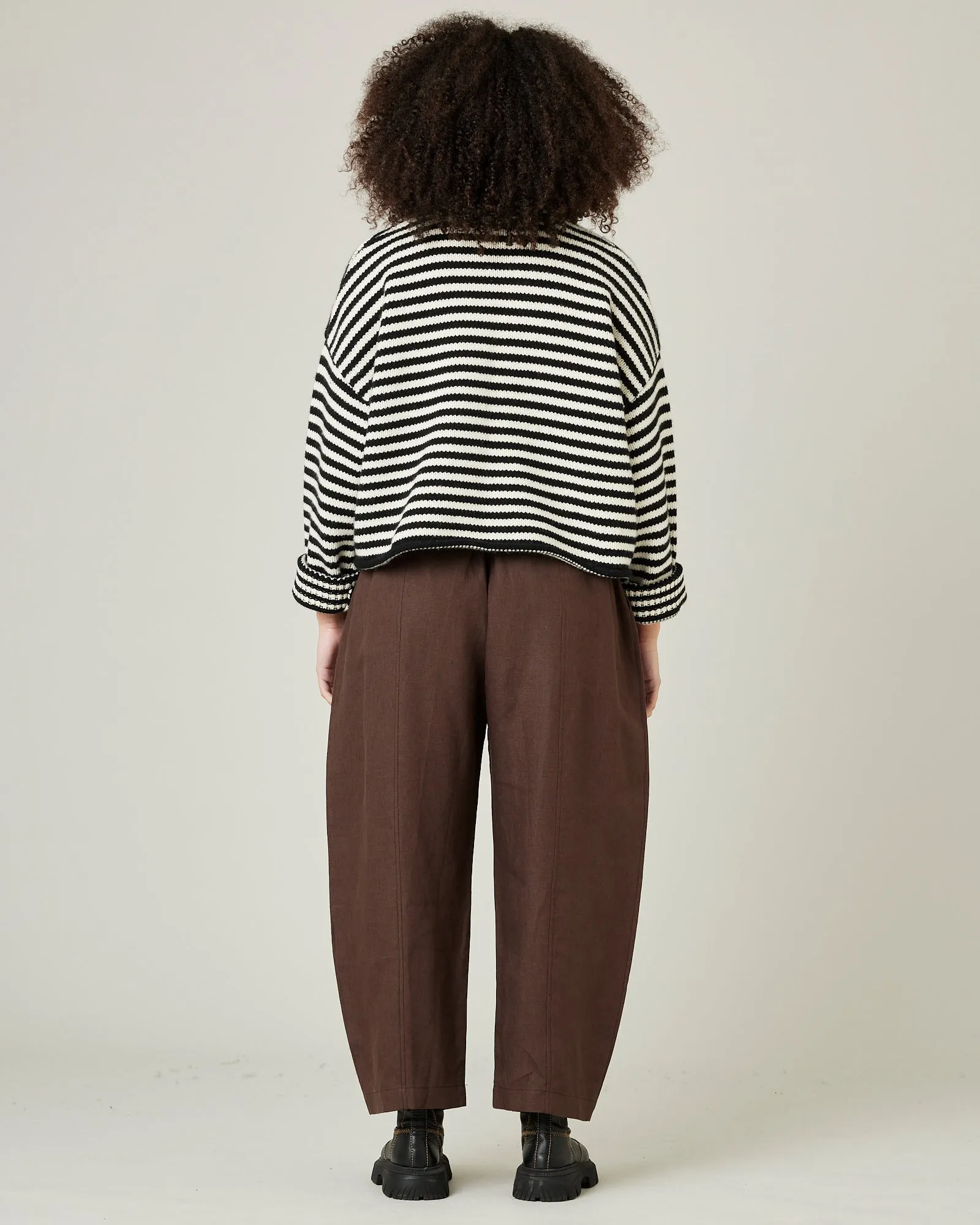 Mabel Chocolate Linen Trousers