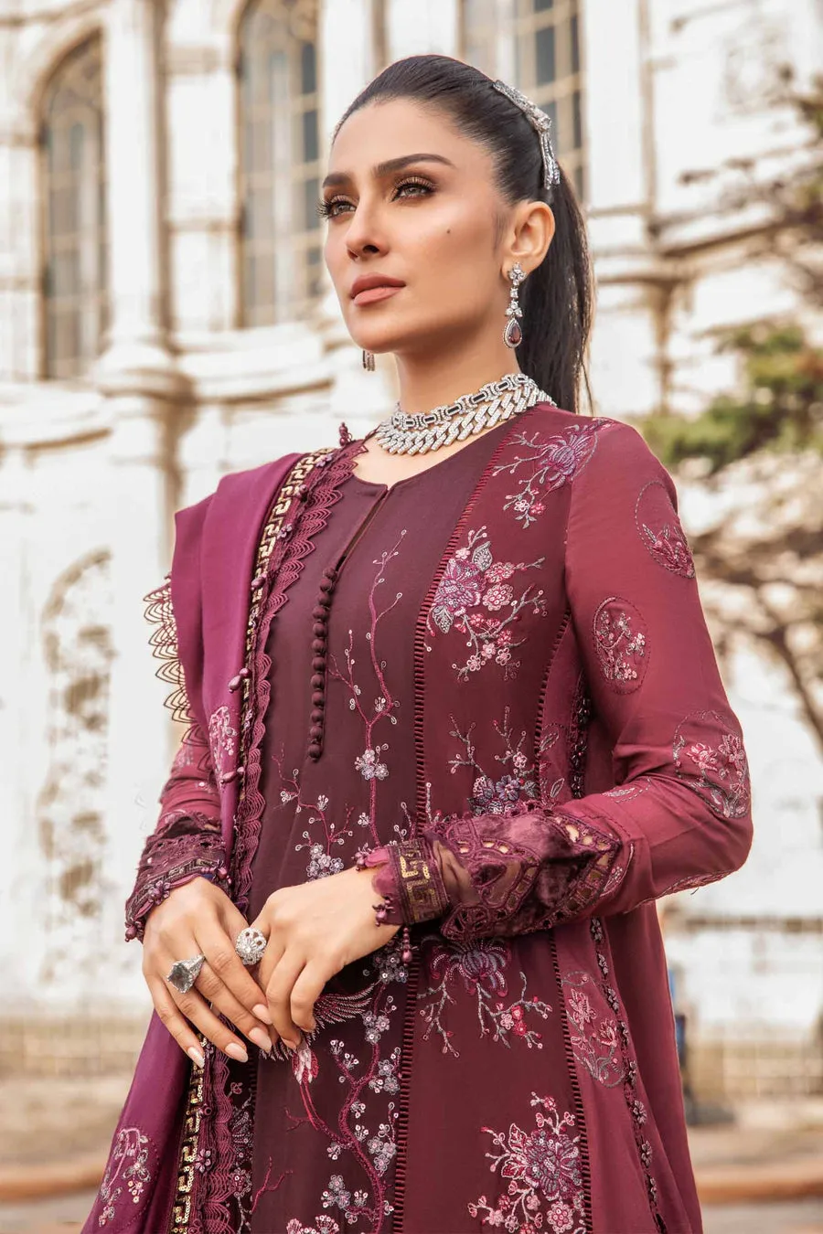 Maria.B | Linen Collection '23 | Aubergine DL-1103