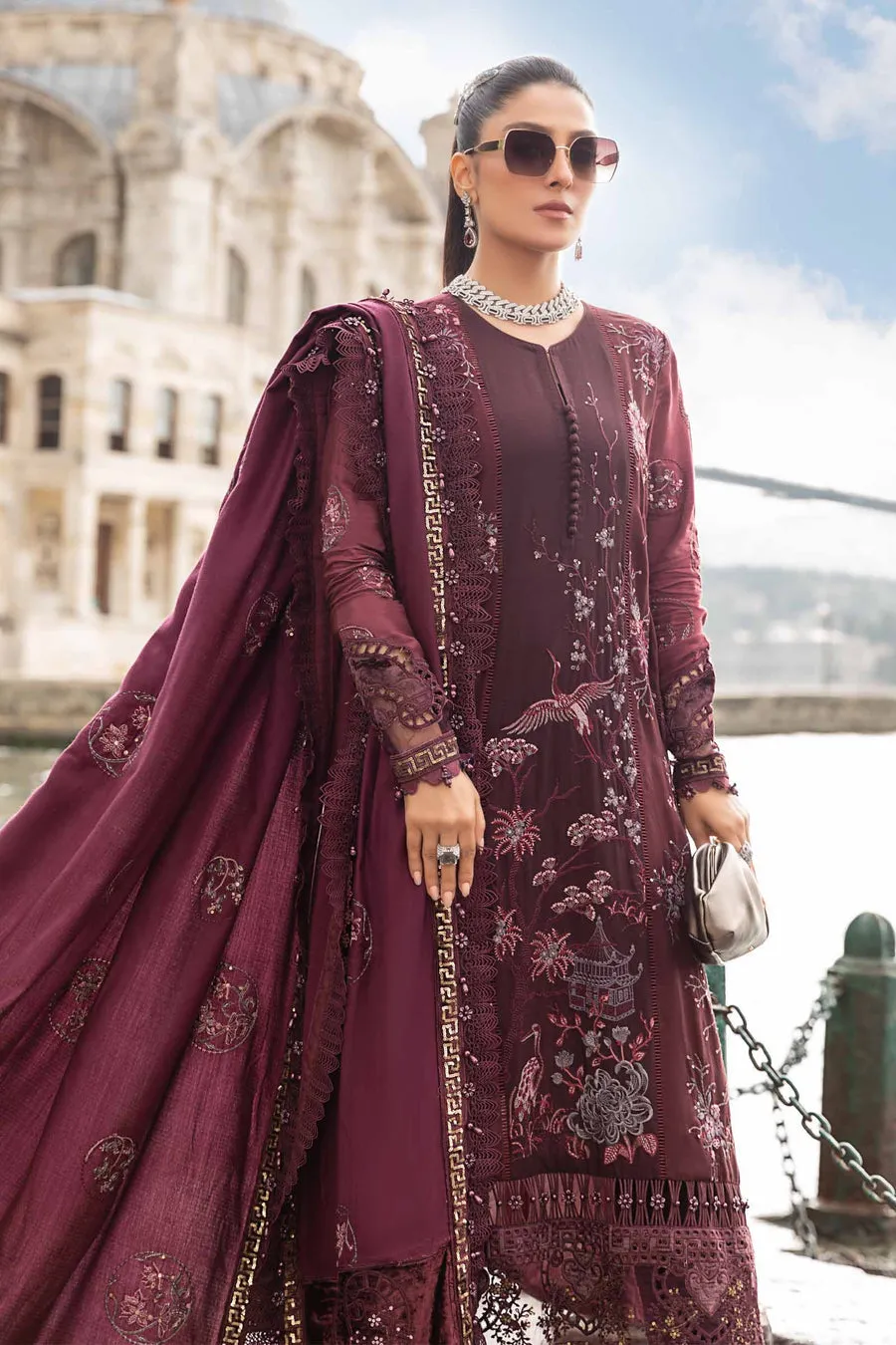 Maria.B | Linen Collection '23 | Aubergine DL-1103