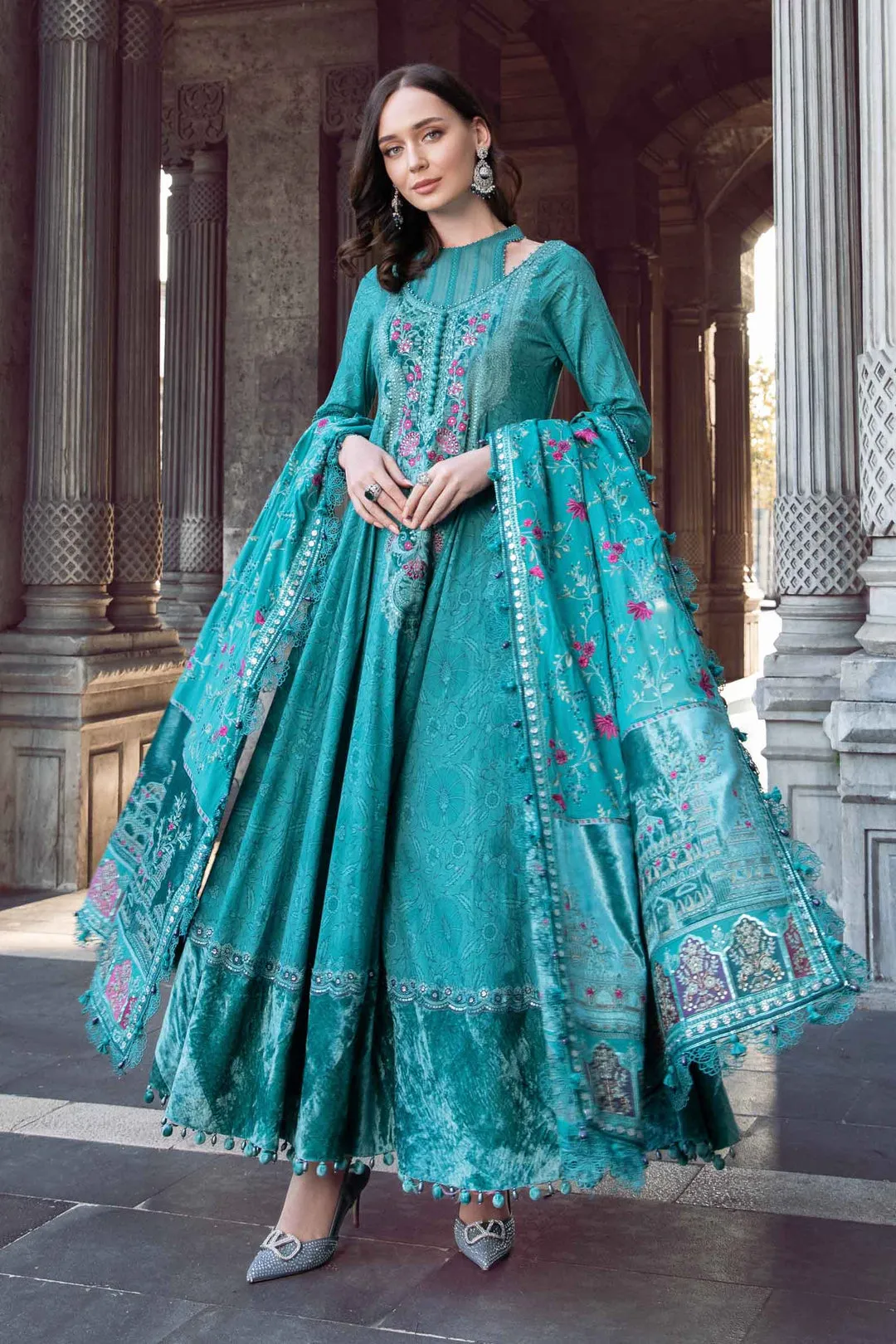 Maria.B | Linen Collection '23 | Teal DL-1105