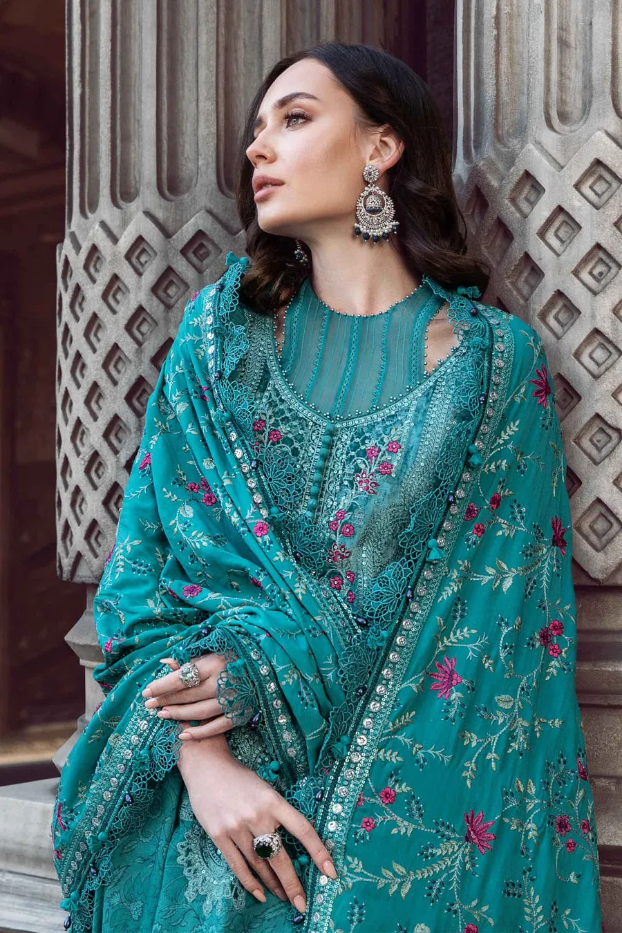 Maria.B | Linen Collection '23 | Teal DL-1105