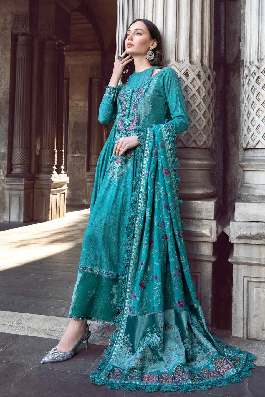 Maria.B | Linen Collection '23 | Teal DL-1105