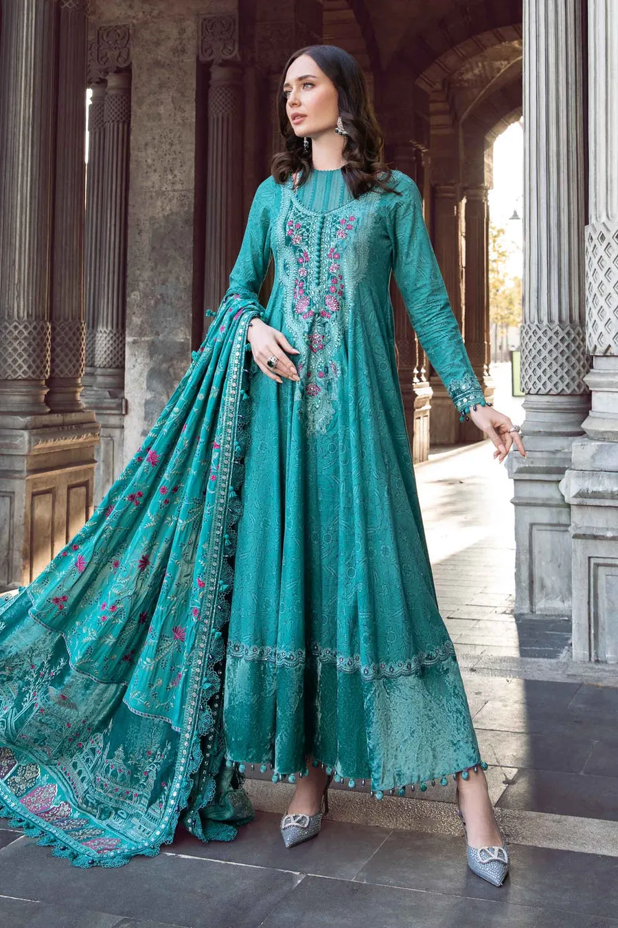 Maria.B | Linen Collection '23 | Teal DL-1105