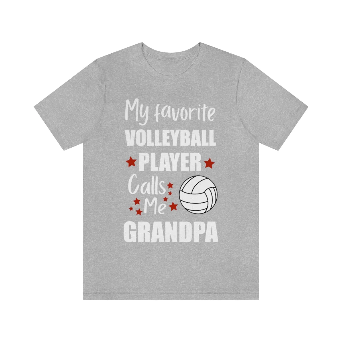 Men's Tee - My Favorite Volleyball Player Calls Me Grandpa