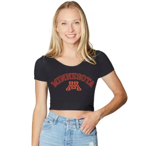 Minnesota Black Babydoll Tee