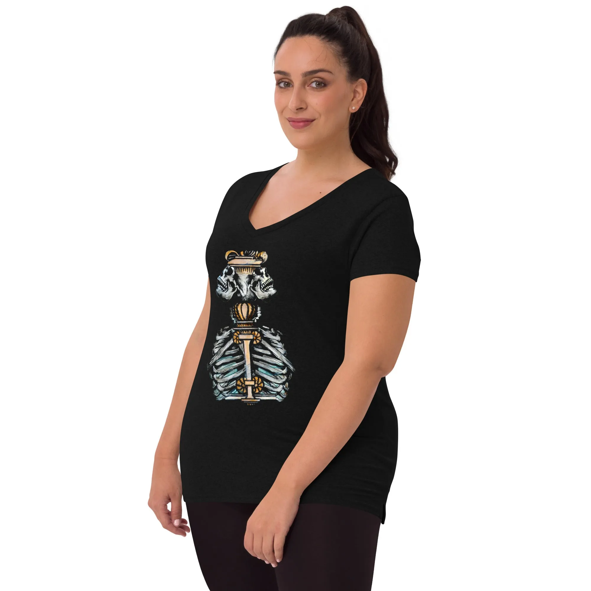 Momento Mori - Recycled v-neck t-shirt