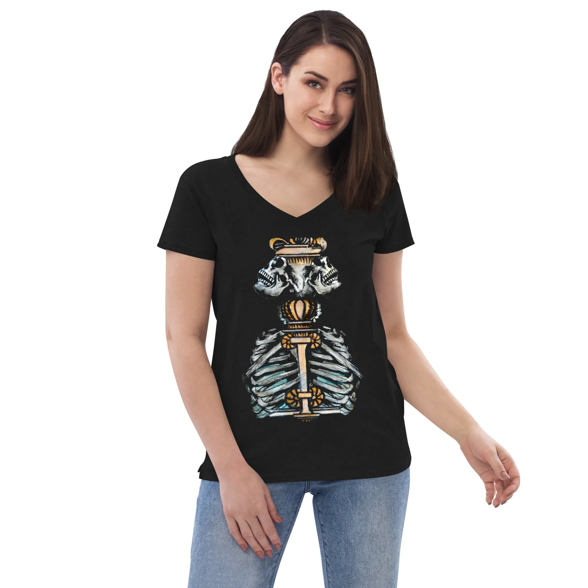 Momento Mori - Recycled v-neck t-shirt