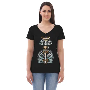 Momento Mori - Recycled v-neck t-shirt