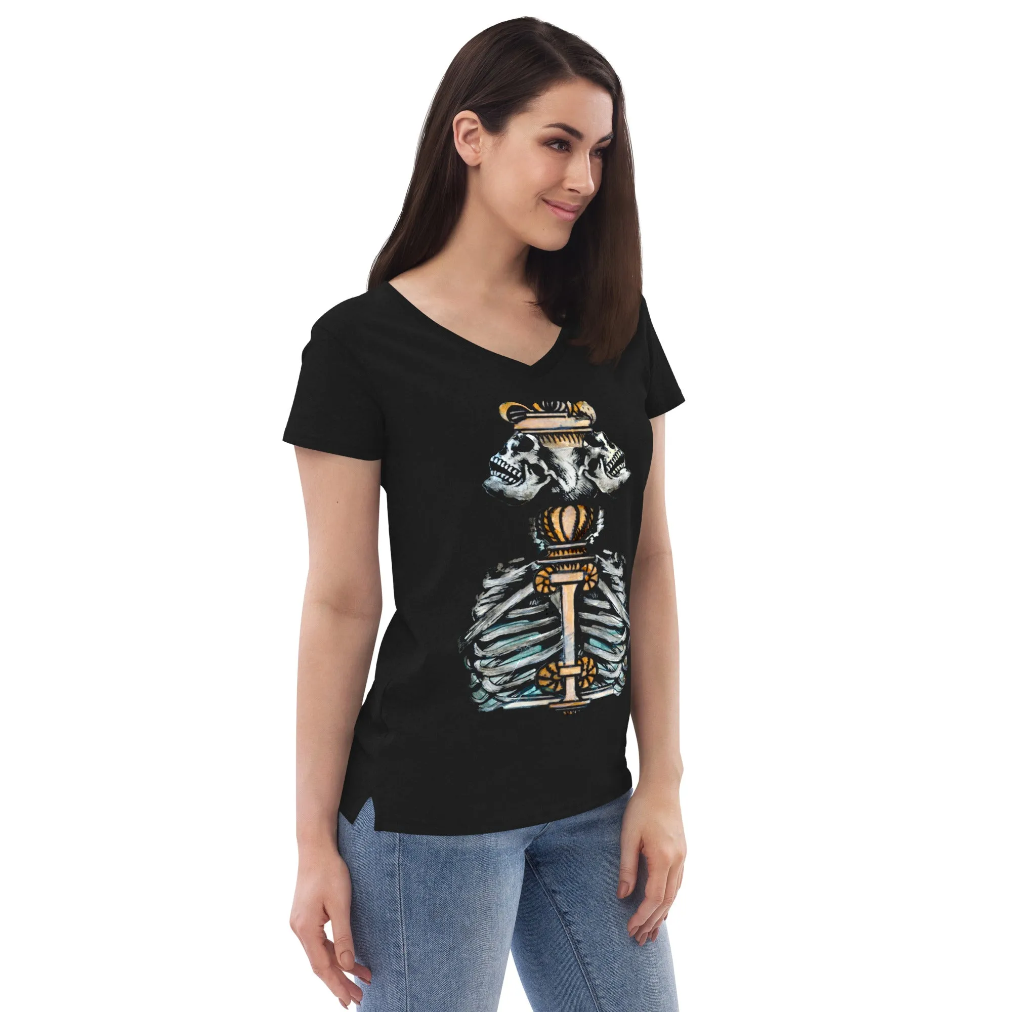 Momento Mori - Recycled v-neck t-shirt