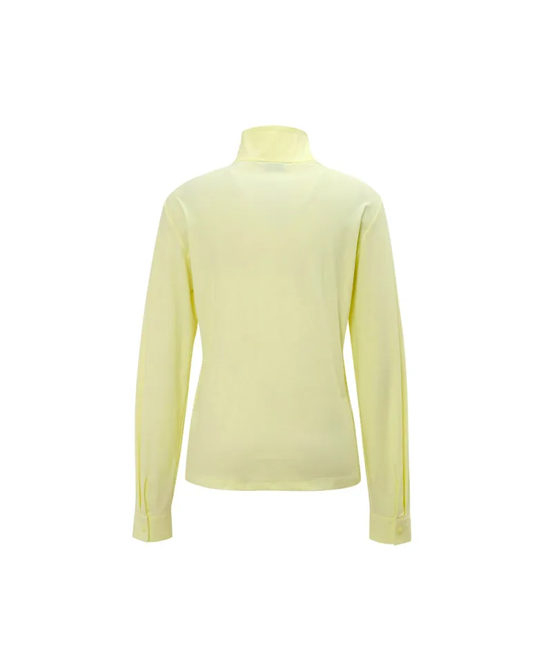 Monday Flow Performance Span Jersey Top - Lemon