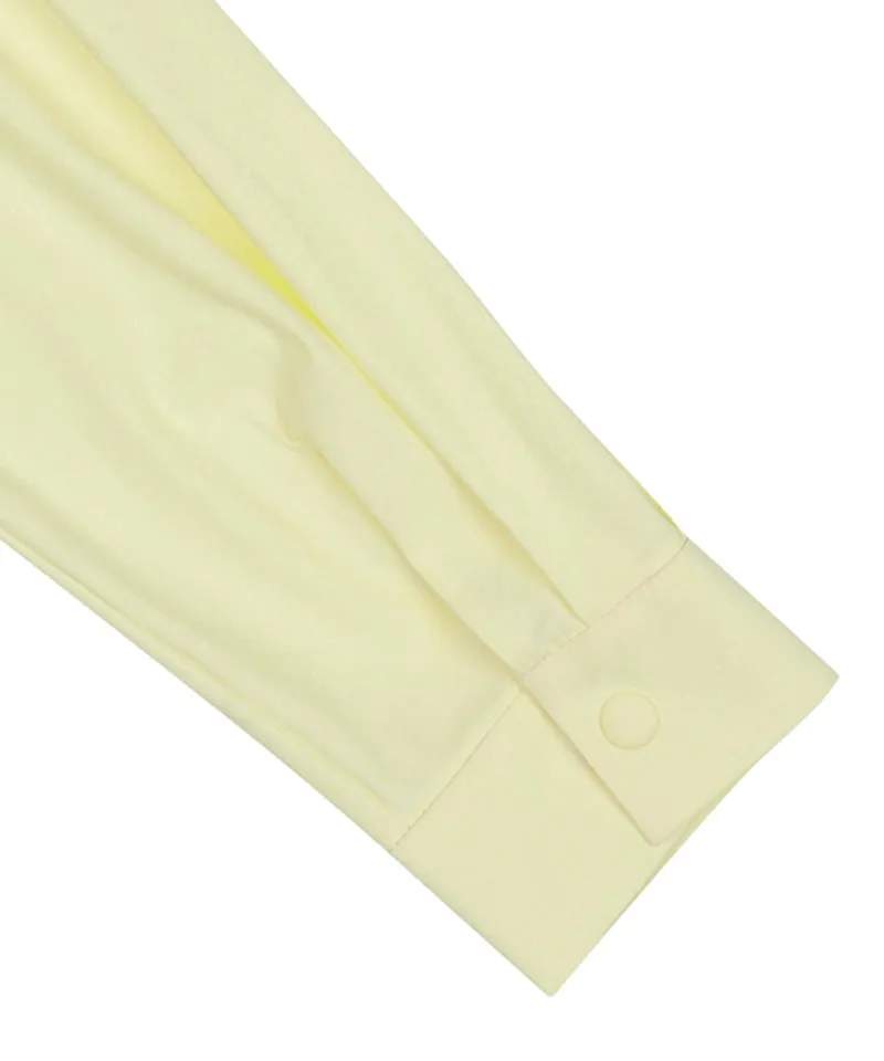 Monday Flow Performance Span Jersey Top - Lemon