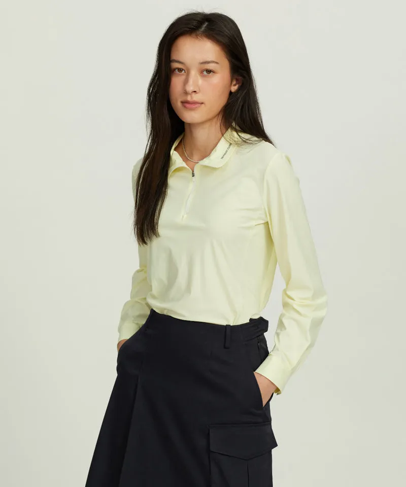 Monday Flow Performance Span Jersey Top - Lemon
