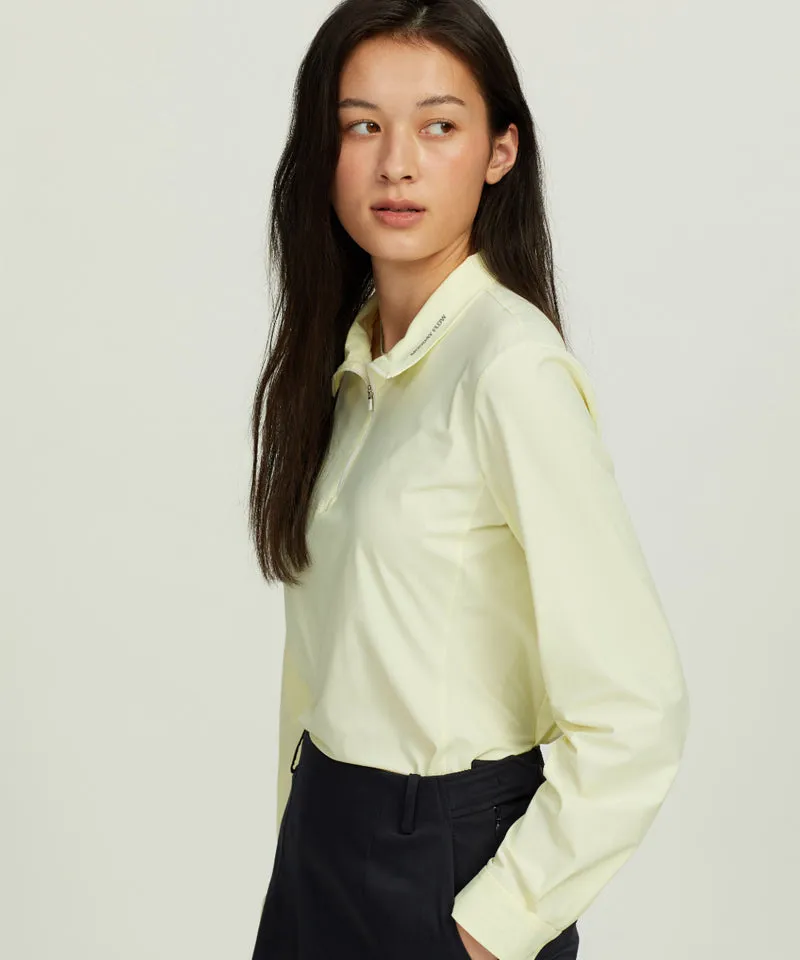 Monday Flow Performance Span Jersey Top - Lemon