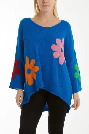 Multi Coloured Flower Jumper