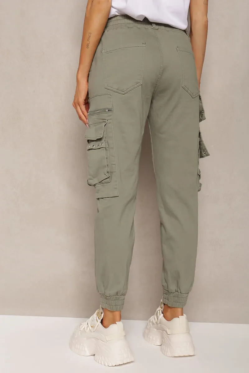 Nolan Khaki Cargo Trousers