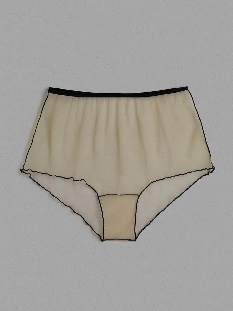 NUDE AND BLACK HIGH WAIST PANTY
