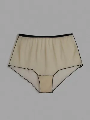 NUDE AND BLACK HIGH WAIST PANTY