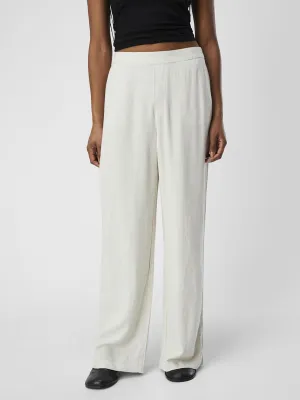 OBJSanne Wide Leg Trousers - Sandshell