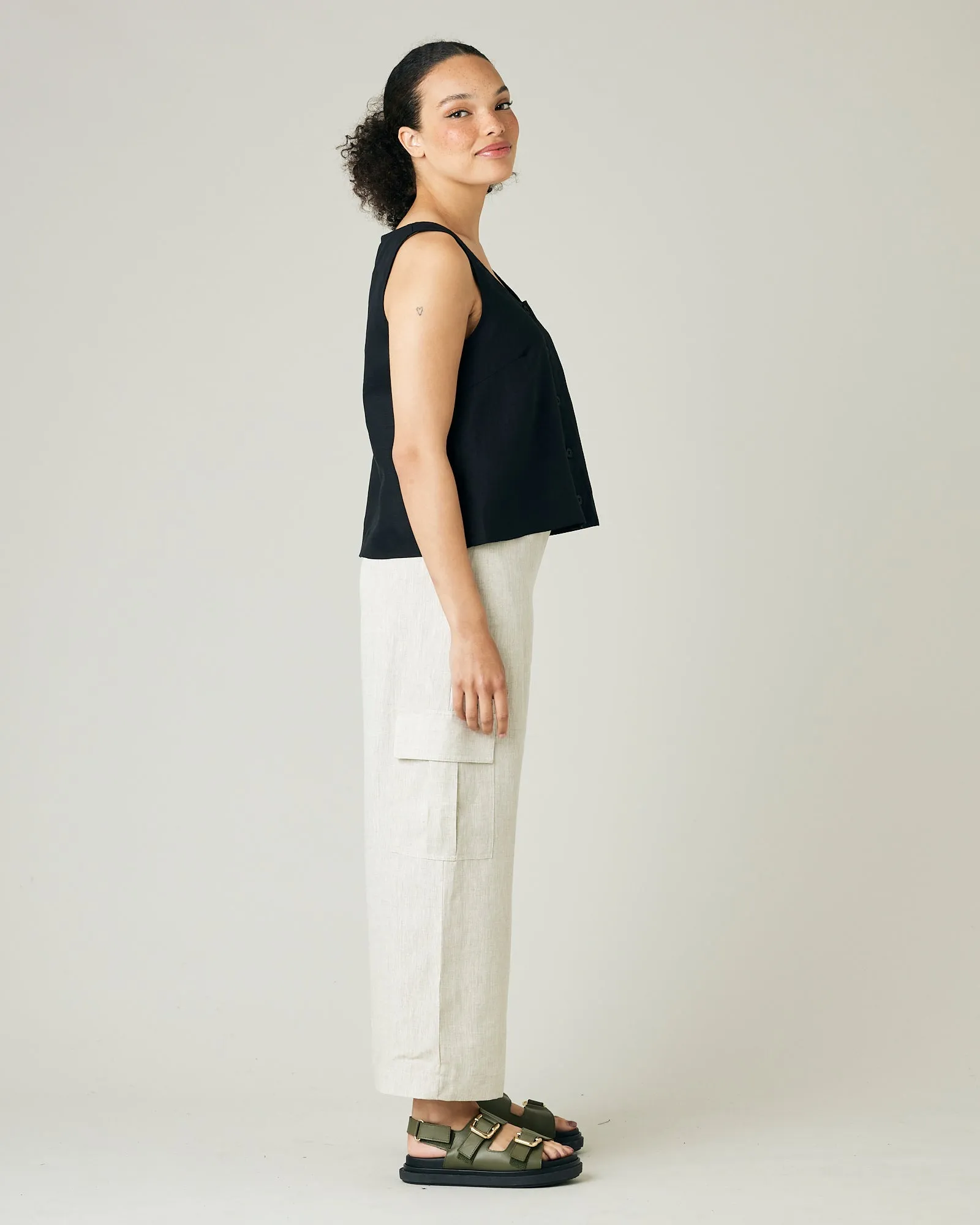Orla Natural Linen Trousers