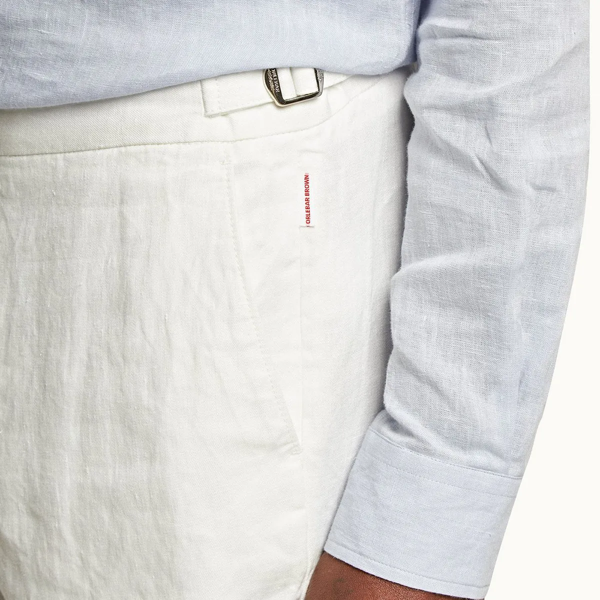 Orlebar Brown - Griffon Linen Trousers in White