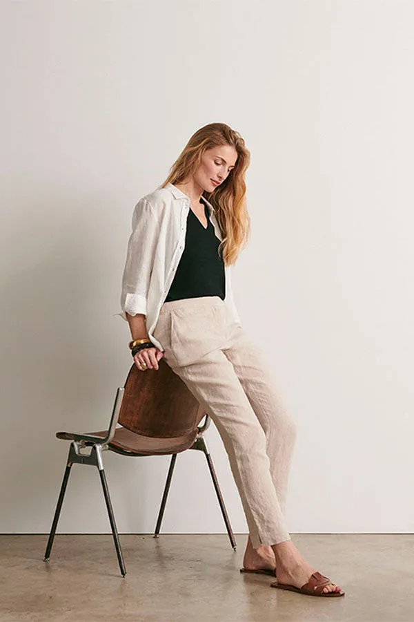PELICAN11-BIS ELASTICATED BACK TROUSERS