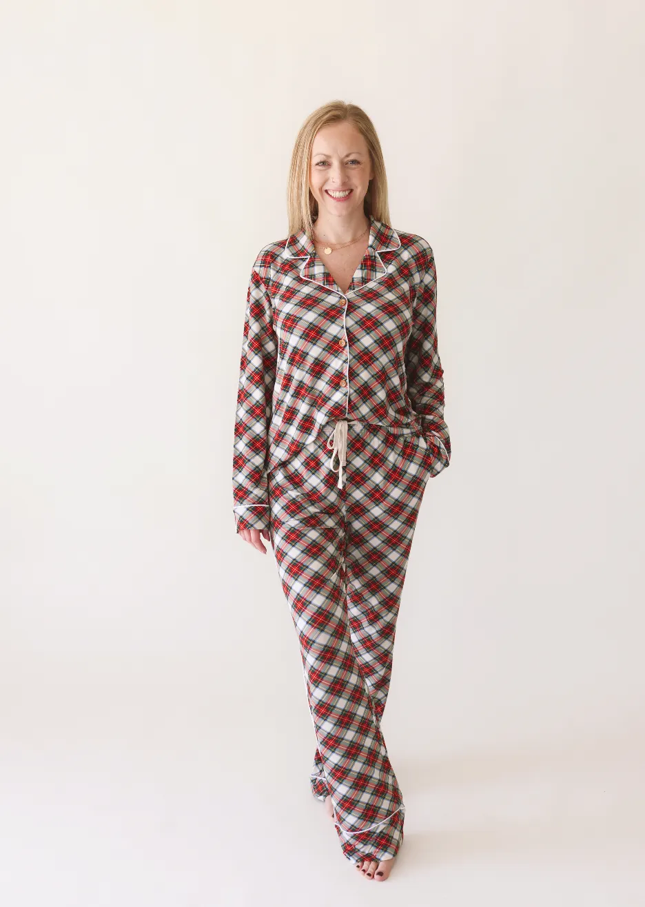 Posh Peanut Women's Long Sleeve & Relaxed Long Pajama Pants in Marqui