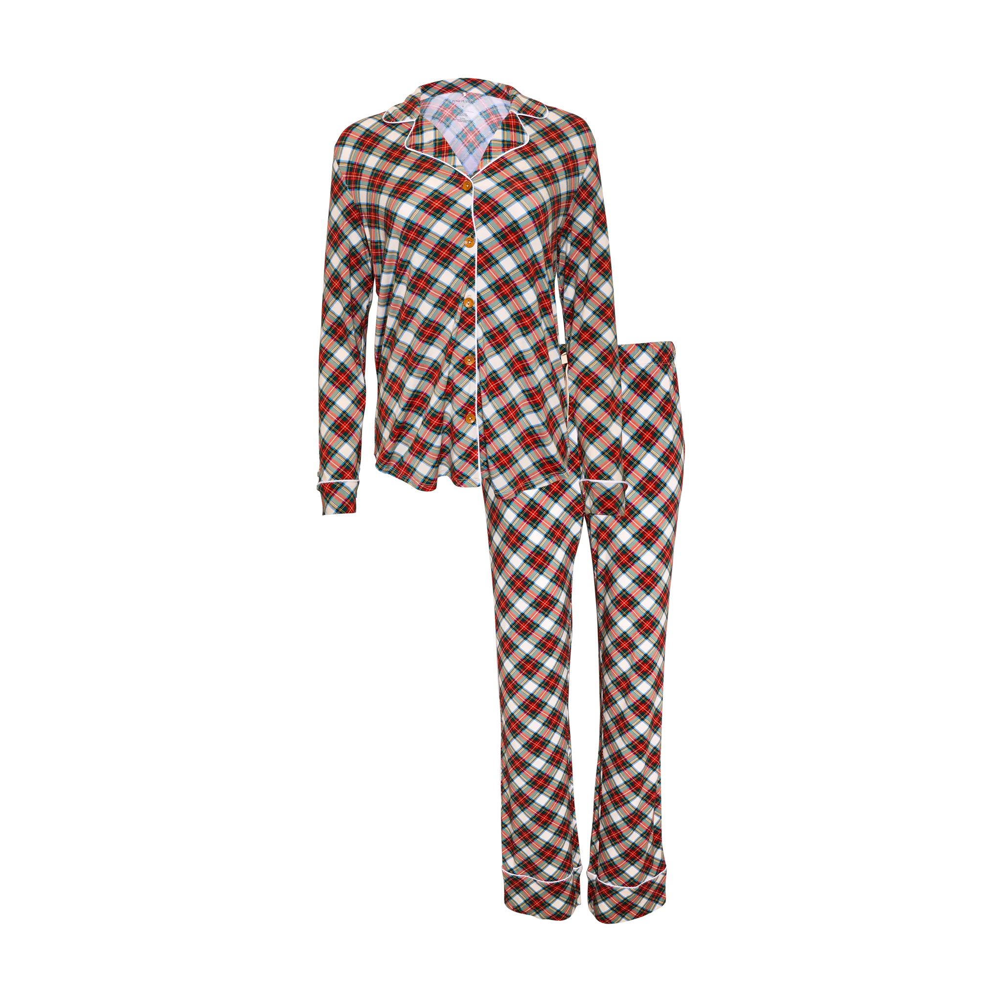 Posh Peanut Women's Long Sleeve & Relaxed Long Pajama Pants in Marqui