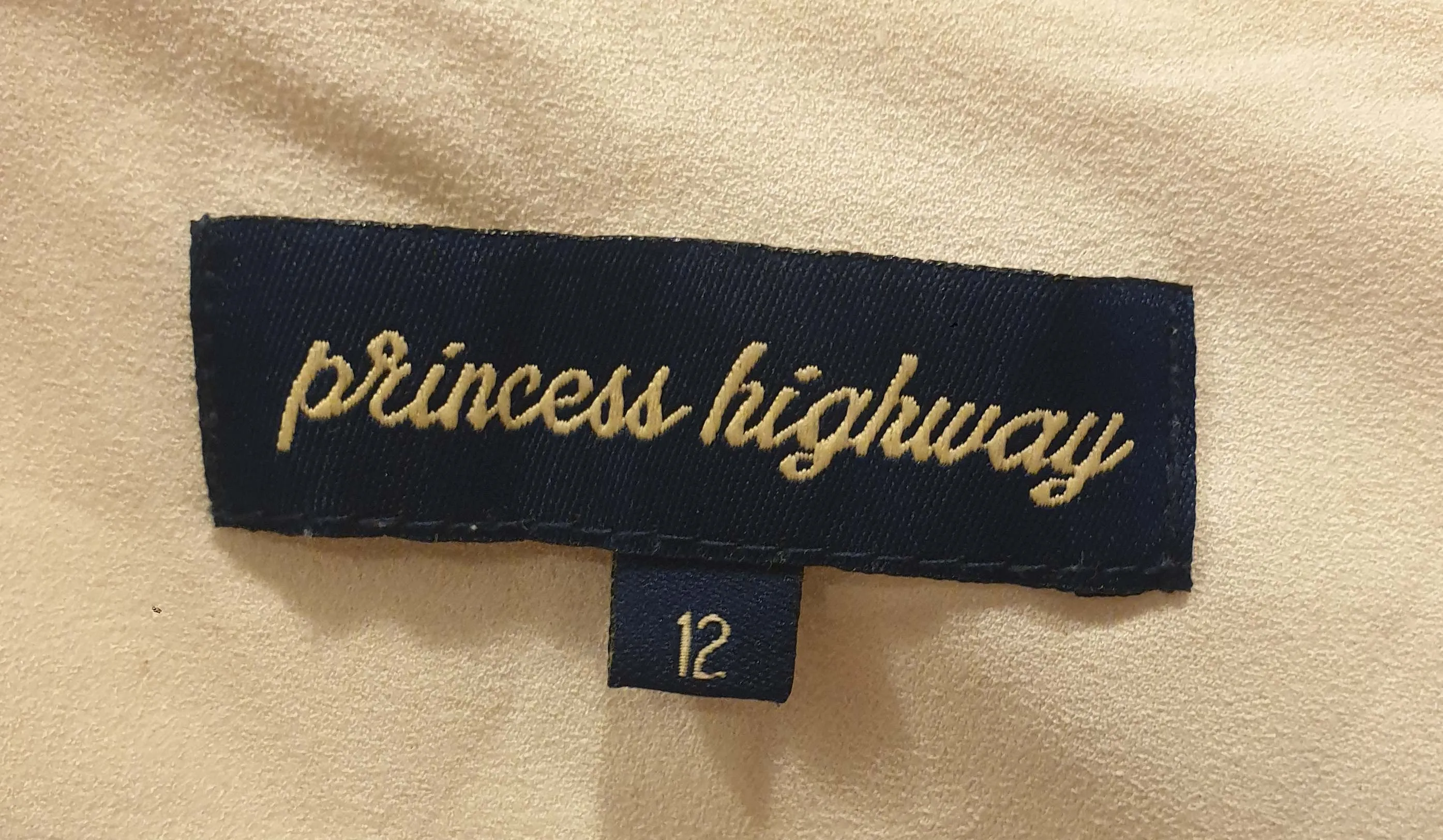 Princess Highway light pink short sleeve shirt size 12