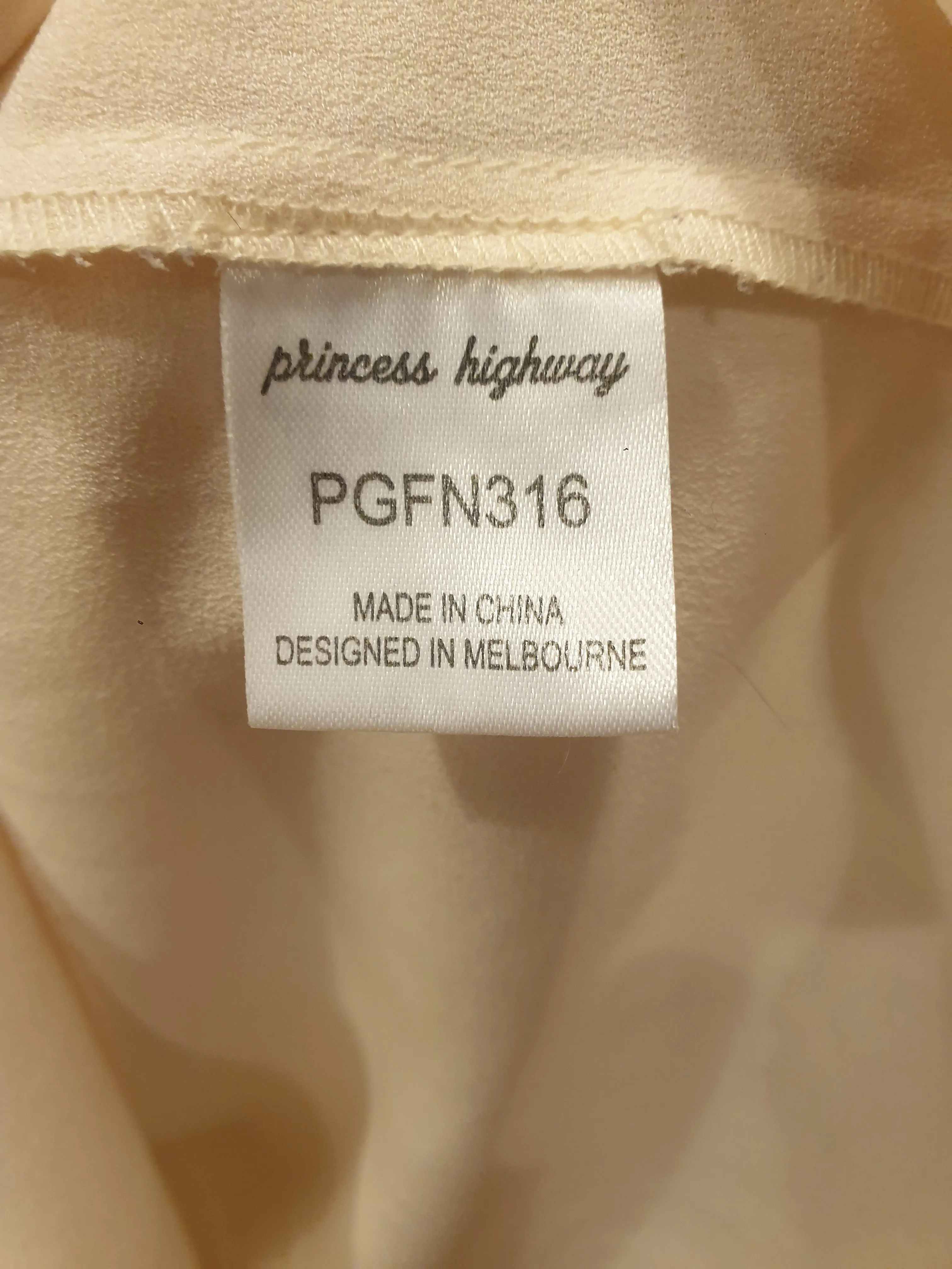 Princess Highway light pink short sleeve shirt size 12