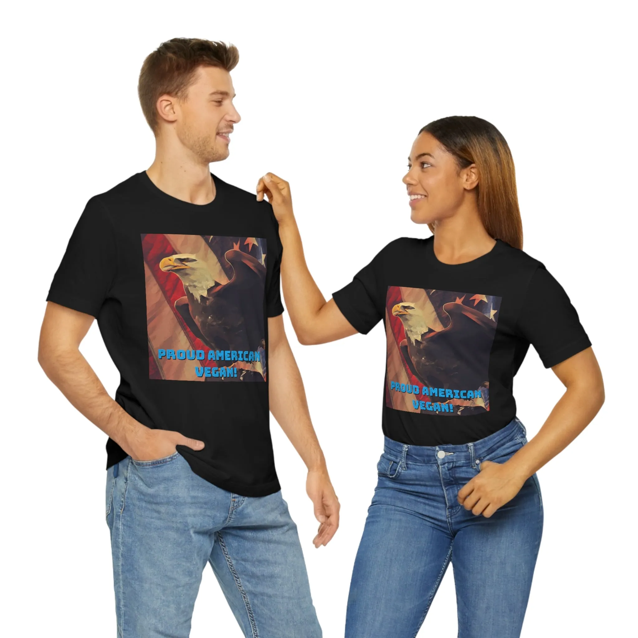 Proud American Vegan! Short Sleeve Tee