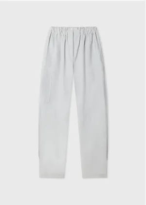Pull Up Aviator Pant in Cotton -  Whisper Blue
