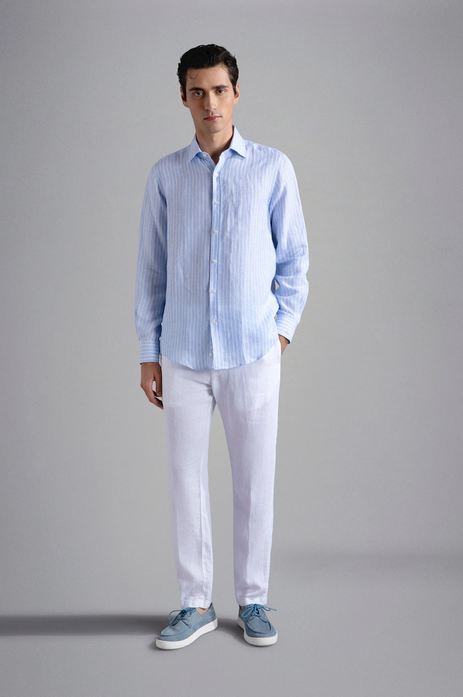 Pure Linen Chino Trousers