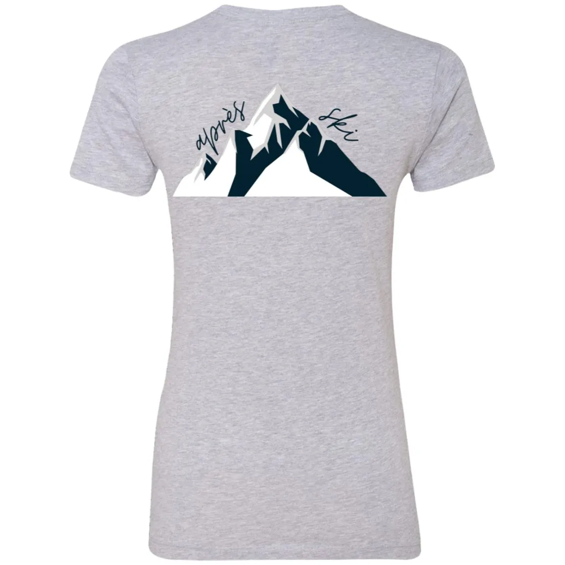 "Big Mountain Back- NAVY" Ladies' Boyfriend Tee