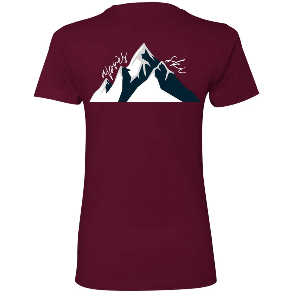 "Big Mountain Back- NAVY" Ladies' Boyfriend Tee