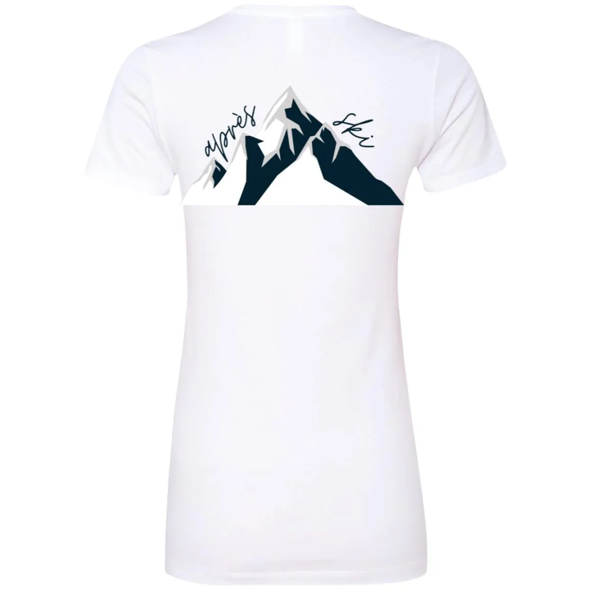 "Big Mountain Back- NAVY" Ladies' Boyfriend Tee