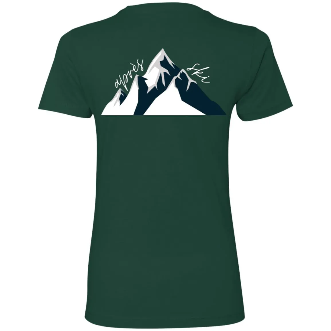 "Big Mountain Back- NAVY" Ladies' Boyfriend Tee